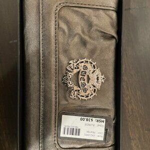 Guess Women's Silver and Grey Wallet-purses